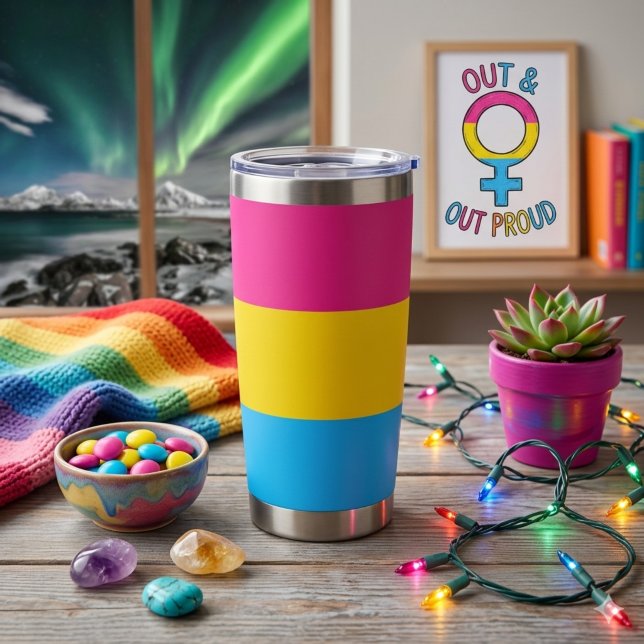 Gourde Isotherme Tasse Thermique Pan Pride (Créateur téléchargé)