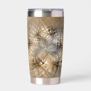 Gourde Isotherme Textures d'art fractal abstrait de tons terrestres