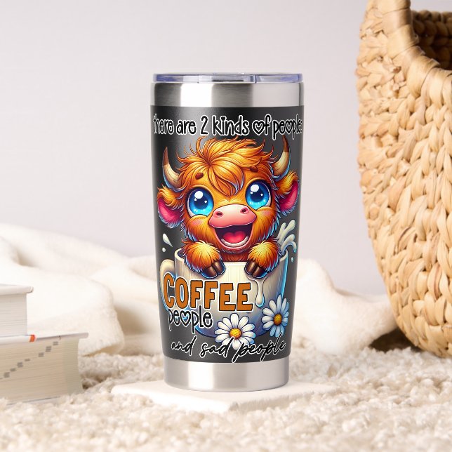 Gourde Isotherme There Are 2 Kinds of People Coffee People and Sad  (Salon (pivotée))