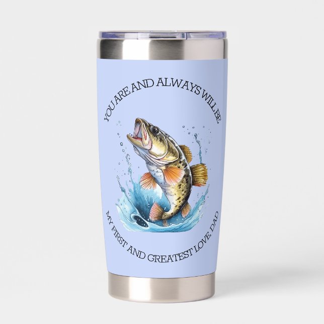 Gourde Isotherme Toujours Sera Mon Premier Et Grand Père (Extérieur)