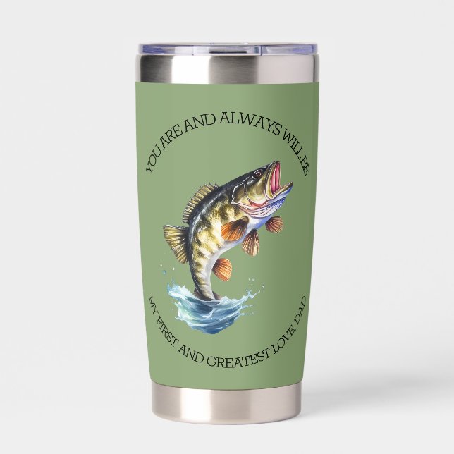 Gourde Isotherme Toujours Sera Mon Premier & Plus Grand Amour Papa- (Extérieur)