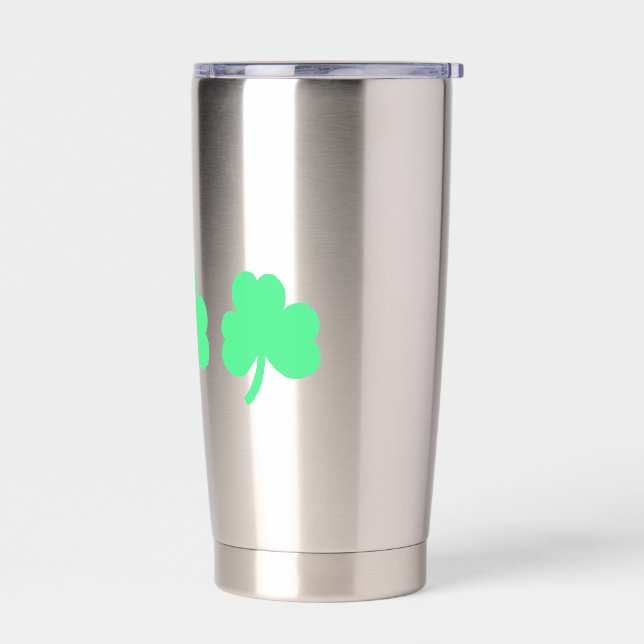 Gourde Isotherme Trinité des trois trèfles verts (Gauche)