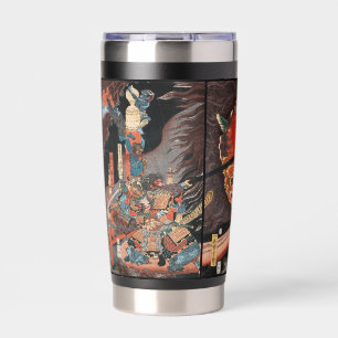 Gourde Isotherme Triptyque japonais vintage : Samouraï contre le ro