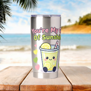 Gourde Isotherme Tu es ma tasse de soleil Mignon Lemonade Kawaii De
