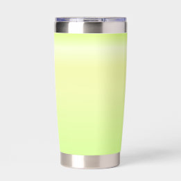 Gourde Isotherme Tumbler Isolé Ombré Aura Vert Citron