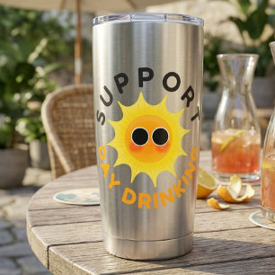 Gourde Isotherme Tumbler Thermique pour Boire le Jour - Drôle