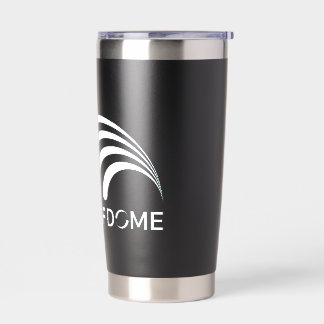 Gourde Isotherme Vapeur Dome Sourd avec logo blanc