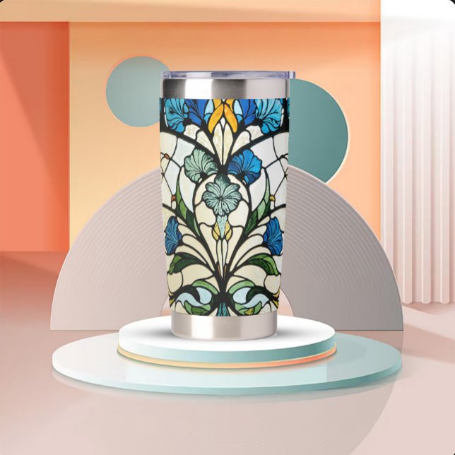 Gourde Isotherme Verre teinté Art Nouveau (Créateur téléchargé)