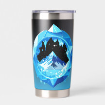 Vue Sur La Grotte De Glace Ou L'Étoile De La Monta