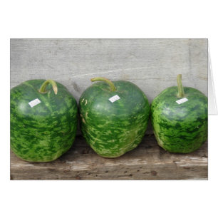 Gourdes dans une ligne