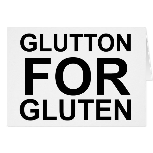 Gourmand de gluten (Devant horizontal)