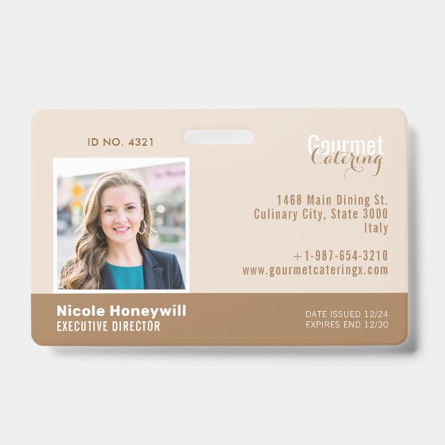 Gourmet Catering Company Badge (Face)