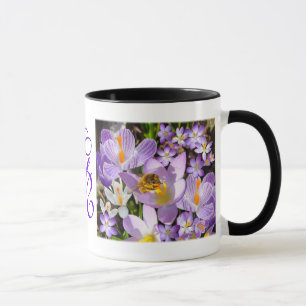 GOÛT DE CROCUS ~ Mug de doigt de monogramme
