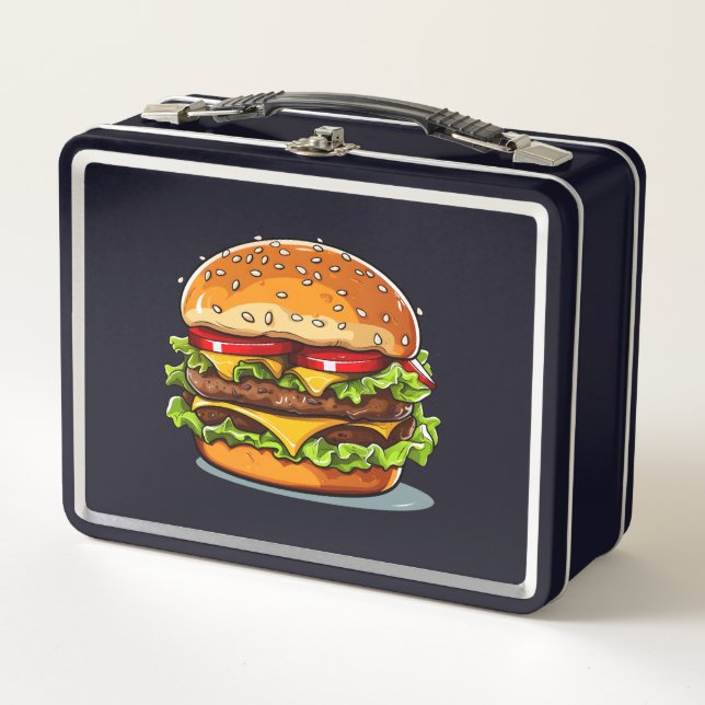Goûtez l'arc-en-ciel : Bursting Burger Lunch Box (Devant)
