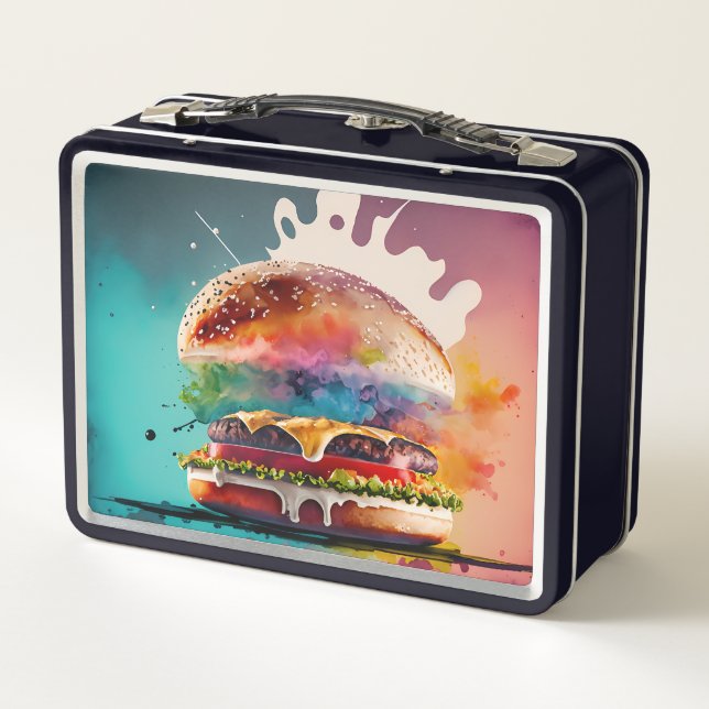 Goûtez l'arc-en-ciel : Bursting Burger Lunch Box (Dos)