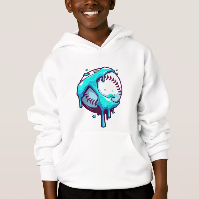 Goutte de baseball fondant bleu glace (Devant)