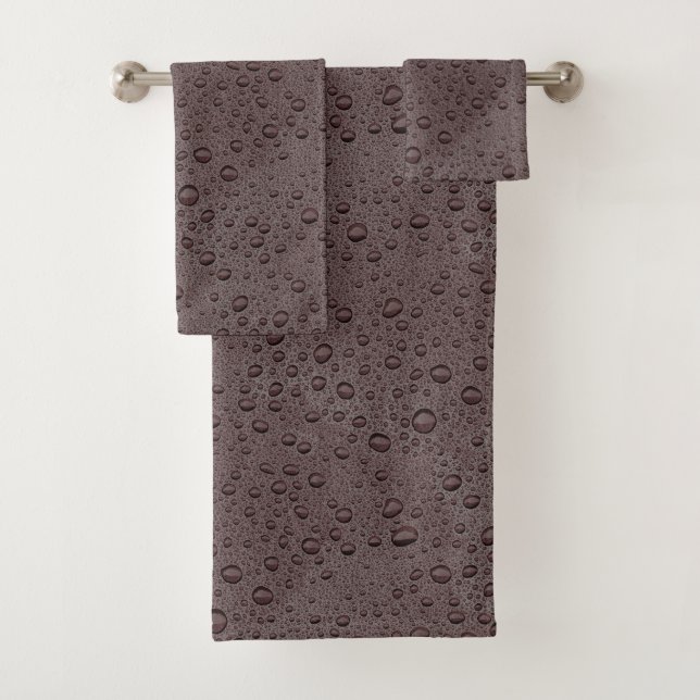 gouttelettes d'eau marron (En situation)