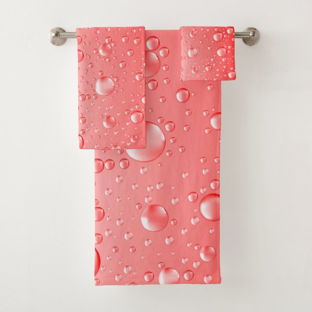 Gouttes de pluie Abstraite rouge (En situation)