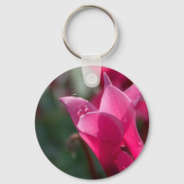 gouttes de rosée sur porte-clés fleur (Recto)