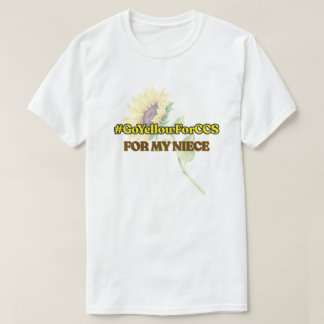 #GoYellowForCCS - T-shirt de nièce