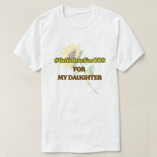 #GoYellowForCCS - T-shirt fille (Design devant)