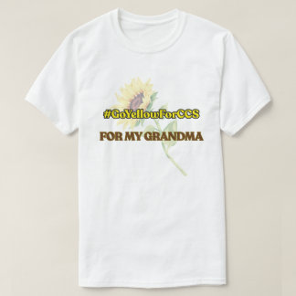 #GoYellowForCCS - T-shirt grand-mère