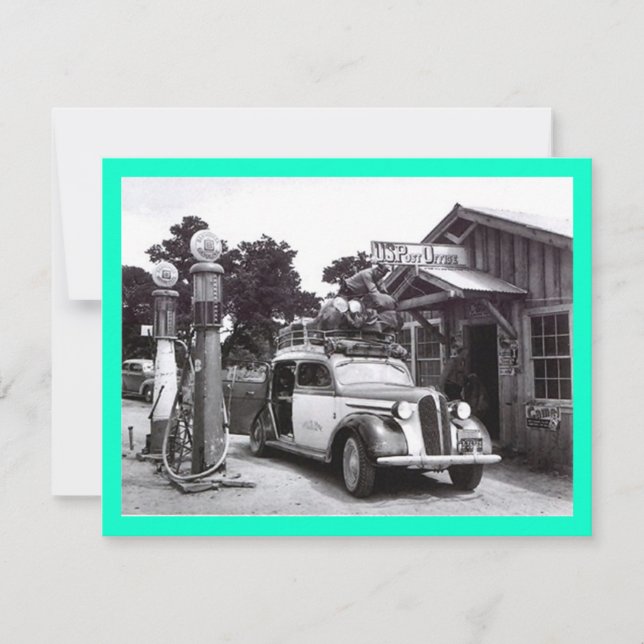 GR8 RETRO B&W RETIREMENT PARTI INVITATION D'INVITA (Devant)