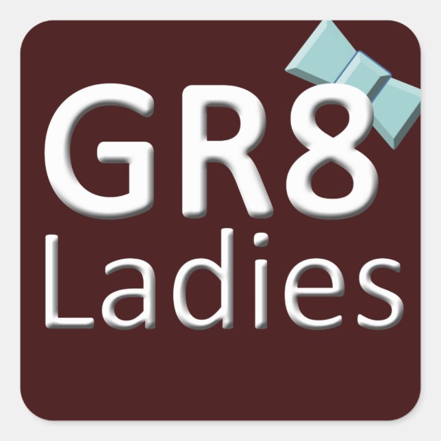 Gr8Ladies International Stickers Logo de novembre (Devant)
