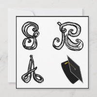 GR Un Casquette Grad Pour D Fabric Font Graduation