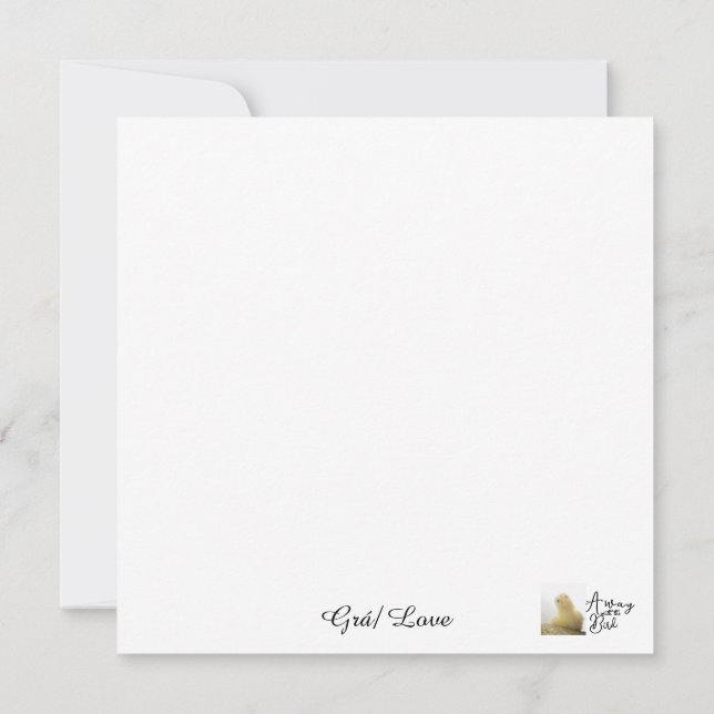 Grá/ Love Flat Card (Dos)