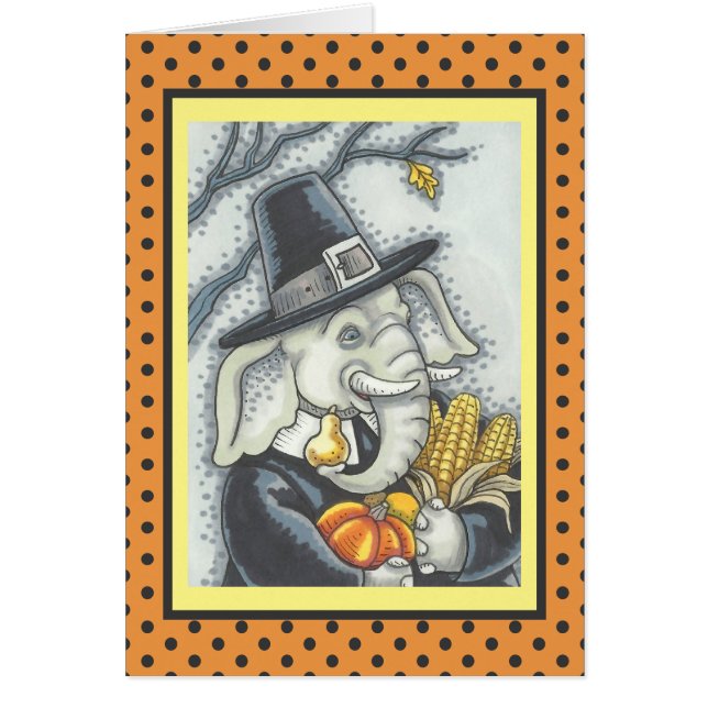 GRÂCE À L'ÉLÉPHANT ÉLÉPHANT, CARTE D'ACCUEIL DE PÈ (Devant)