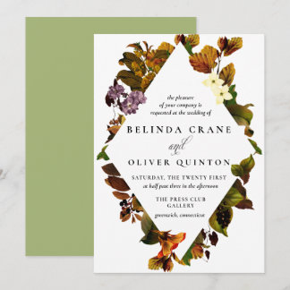 Grace Automne Vintage Mariage Invitations