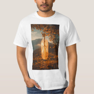 Grace de plume - Design élégant de T-shirt