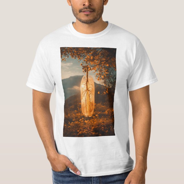 Grace de plume - Design élégant de T-shirt (Devant)