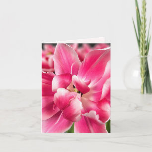 Grâce en chaque saison Carte de vœux pliée Tulip