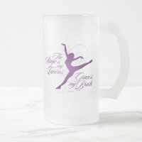 Grace Est Ma Brosse (Danse) Verre Frosted Beer Mug