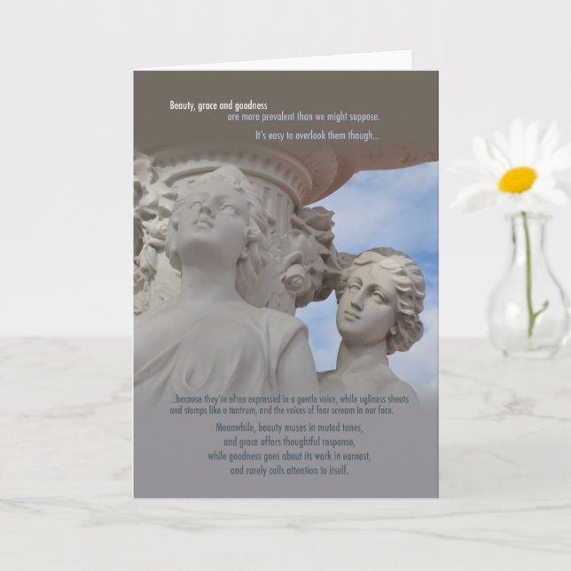 Graceful beauté inspirant carte blanche (Petite plante)