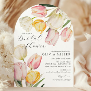 Graceful Tulips Invitation de la douche nuptiale