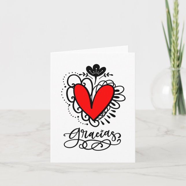 Gracias (de todo Corazón) Cartes de notes (Devant)