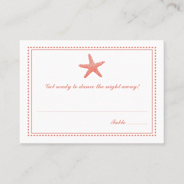 Gracity Starfish | Carte d'escorte de siège (Devant)