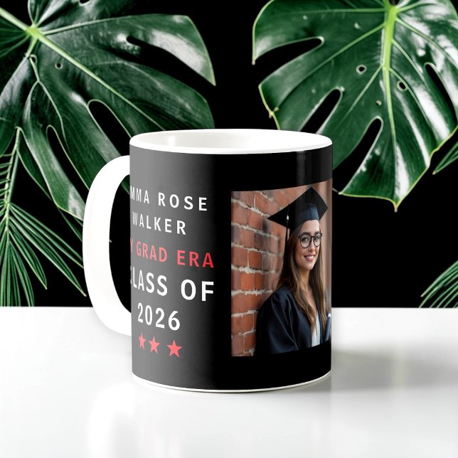 Grad Era Class of 2026 Graduation Photo Mug (Créateur téléchargé)