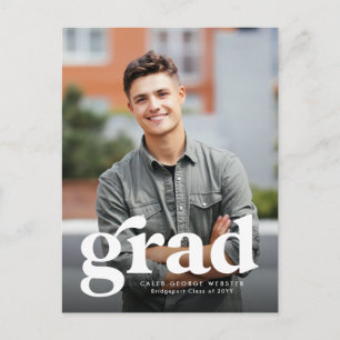 Grad Grad invitation de graduation de photo vertic