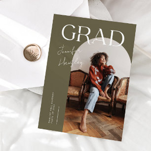 GRAD Olive Arch Faire-part de graduation