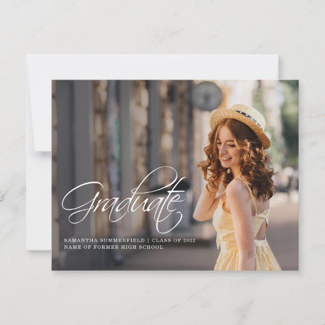 Grad Photo Graduation 2025 Faire-part (Devant)