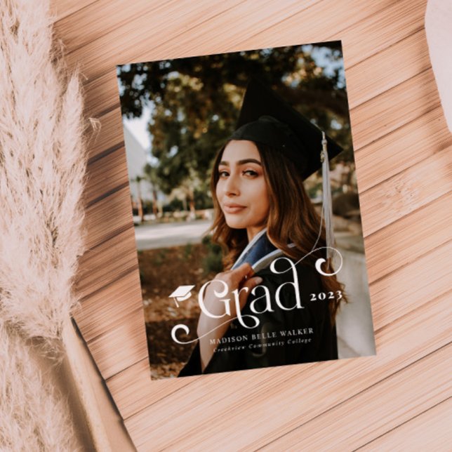 Grad Tourbillonnant superposition Faire-part de gr (Créateur téléchargé)