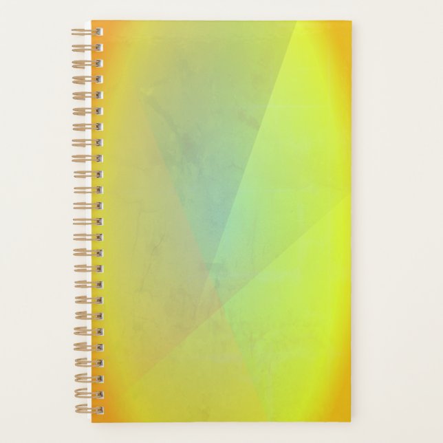 Gradation géométrique jaune moderne (Devant)