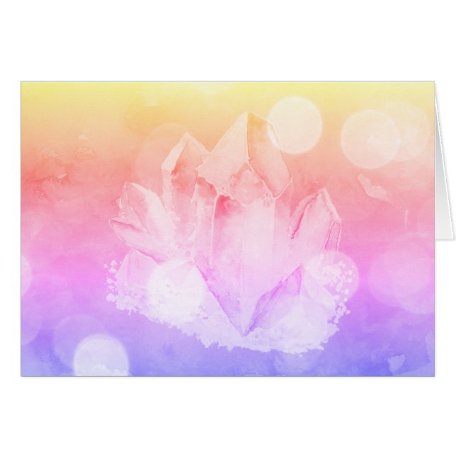 *~* Gradient Blush Pink  Lavender Crystal (Devant horizontal)