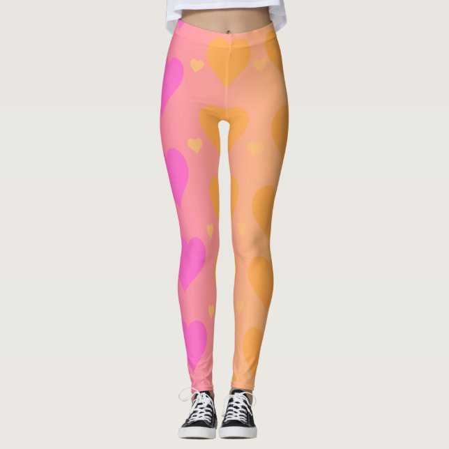 gradient heart leggings (Devant)