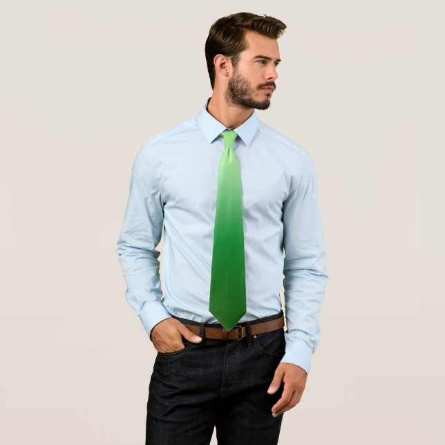 Gradient vert Citrus Melon, Cravate Mariage Homme (En situation)