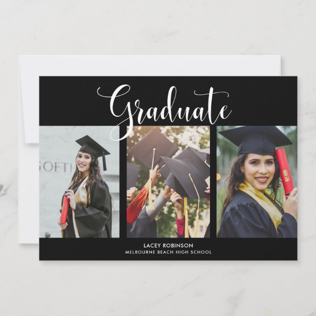 Graduate Graduate - Photo Party Invitation (Devant)